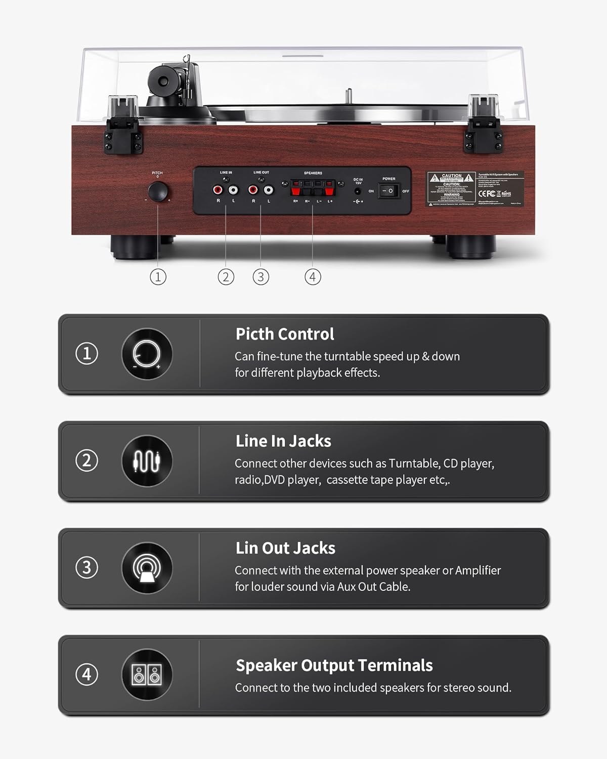 Angels Horn AH6 - HiFi Premium Turntable Speaker System