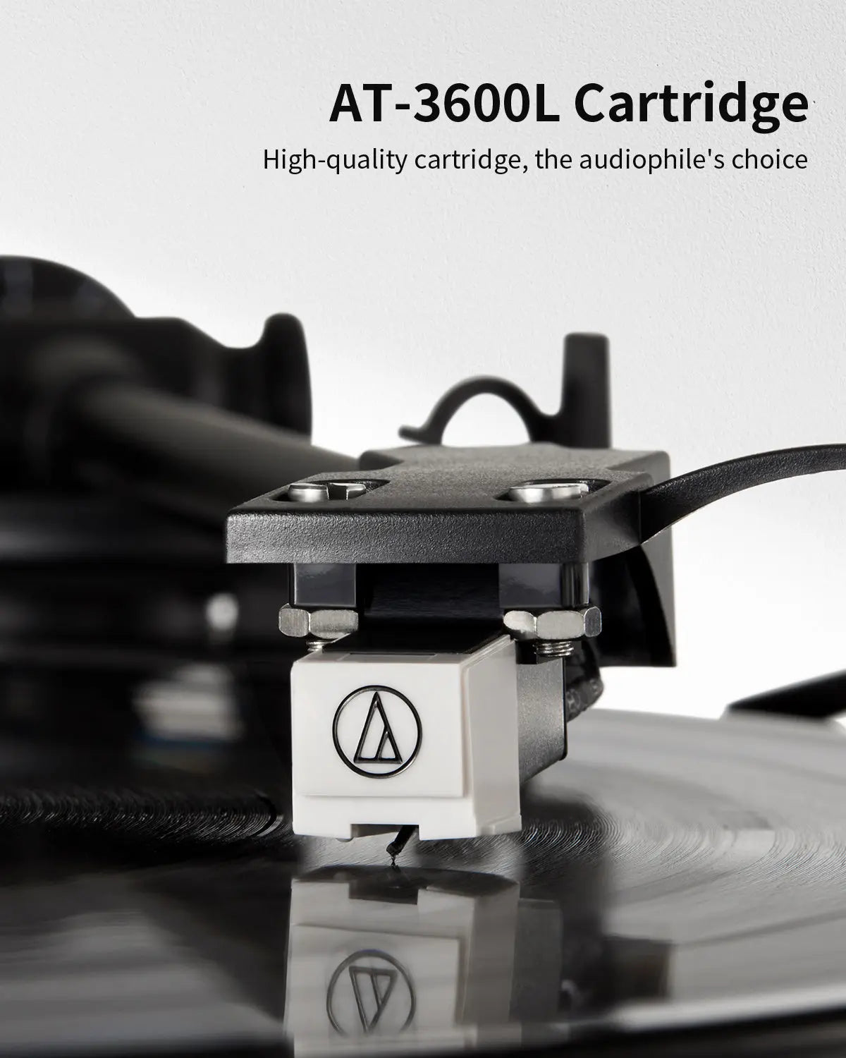 (POS IN STORE ONLY) Angels Horn H019 - All-In-One Bluetooth Turntable with Built-in Speakers