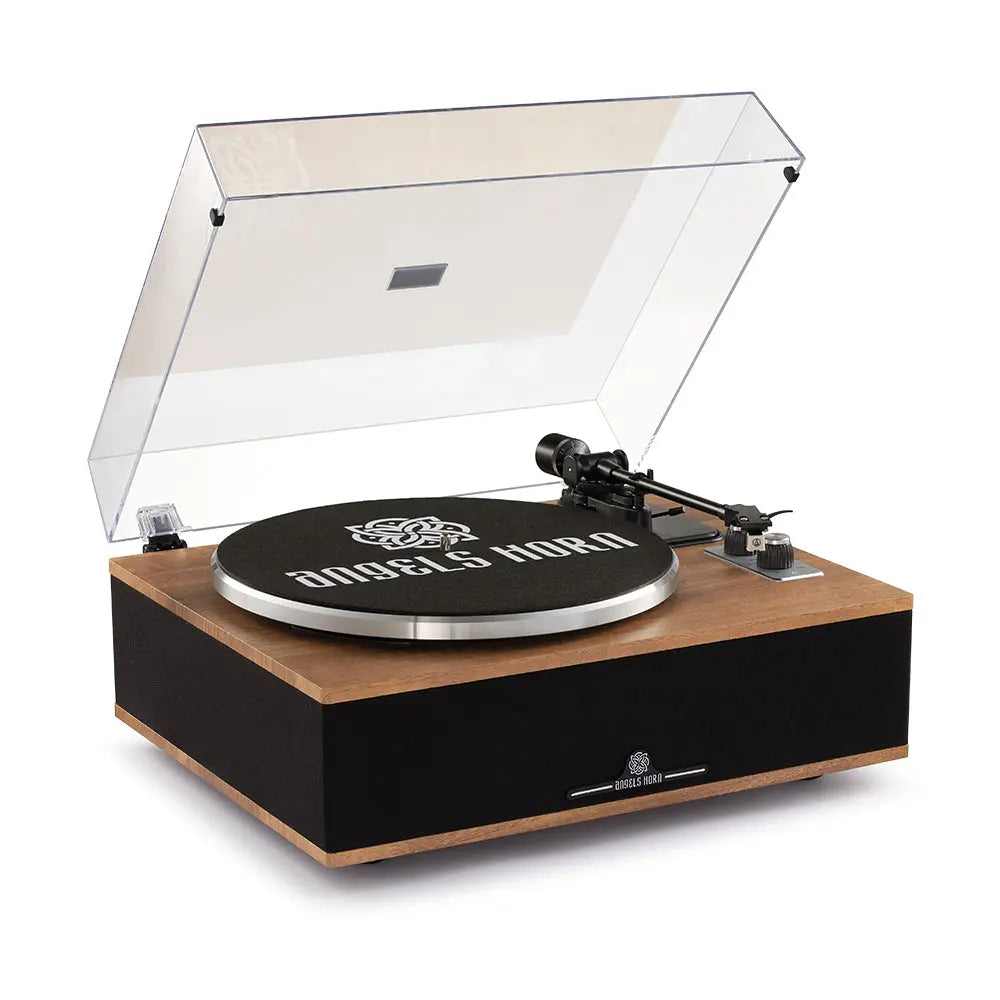 (POS IN STORE ONLY) Angels Horn H019 - All-In-One Bluetooth Turntable with Built-in Speakers