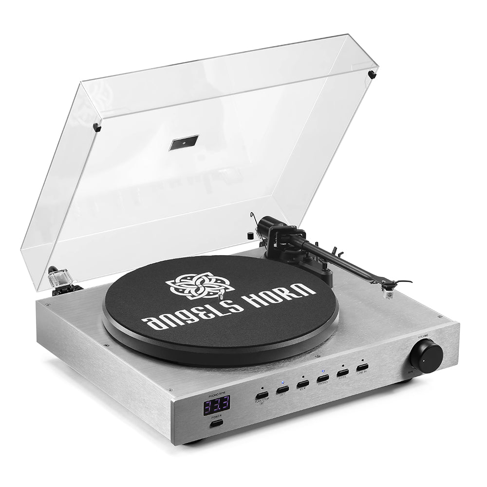 Angels Horn Phantom - HiFi Premium Metal Alloy Turntable Speaker System