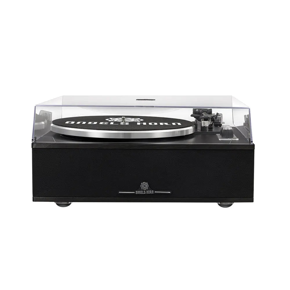(POS IN STORE ONLY) Angels Horn H019 - All-In-One Bluetooth Turntable with Built-in Speakers