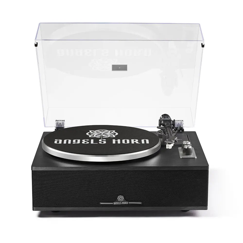 (POS IN STORE ONLY) Angels Horn H019 - All-In-One Bluetooth Turntable with Built-in Speakers