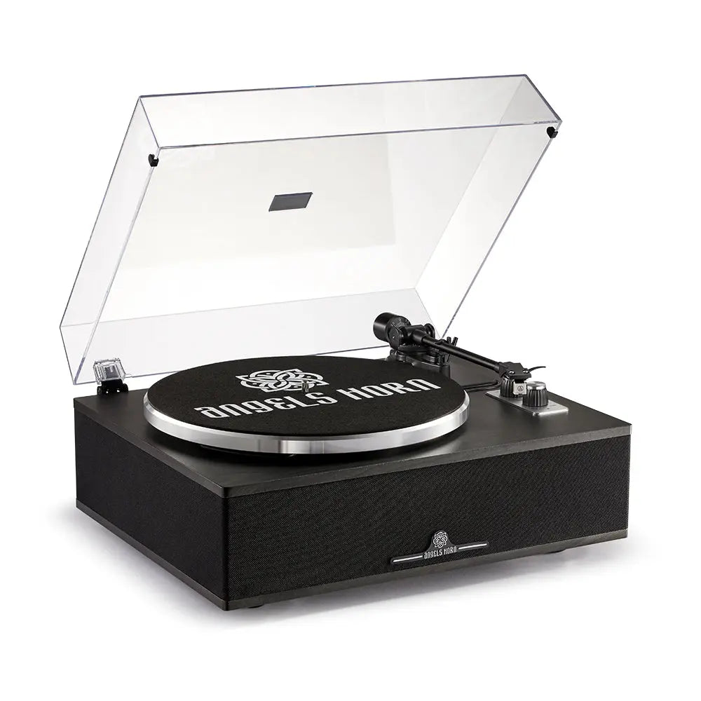 (POS IN STORE ONLY) Angels Horn H019 - All-In-One Bluetooth Turntable with Built-in Speakers