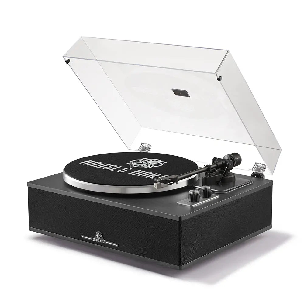 (POS IN STORE ONLY) Angels Horn H019 - All-In-One Bluetooth Turntable with Built-in Speakers