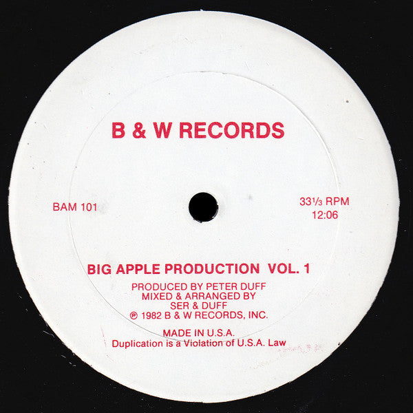 Big Apple Production Vol. 1