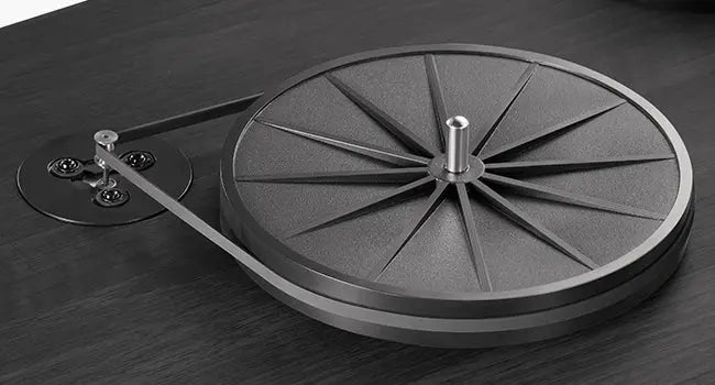 Angels Horn H002BT-BK - Bluetooth Turntable with Black Wood Finish