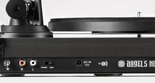 Angels Horn H002BT-BK - Bluetooth Turntable with Black Wood Finish