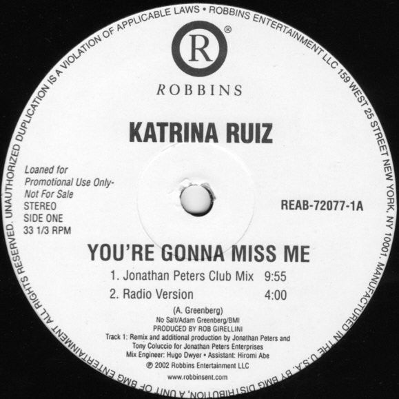 You're Gonna Miss Me